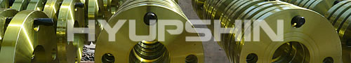 Shandong Hyupshin Flanges Co., Ltd, steel flanges golden yellow coating
