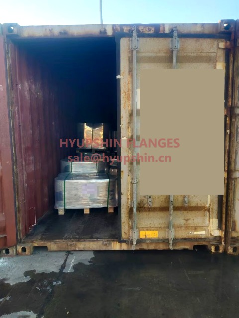 Expedição de flanges em 3 junho 2026